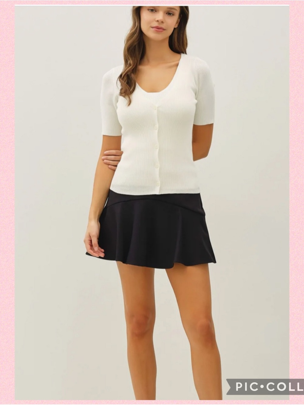 💖Tank & Cardigan Layered Ribbed Sweater💖 - Picture 2 of 16